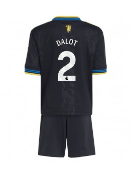 Manchester United Diogo Dalot #2 Replika Tredje Kläder Barn 2025-26 Kortärmad (+ byxor)